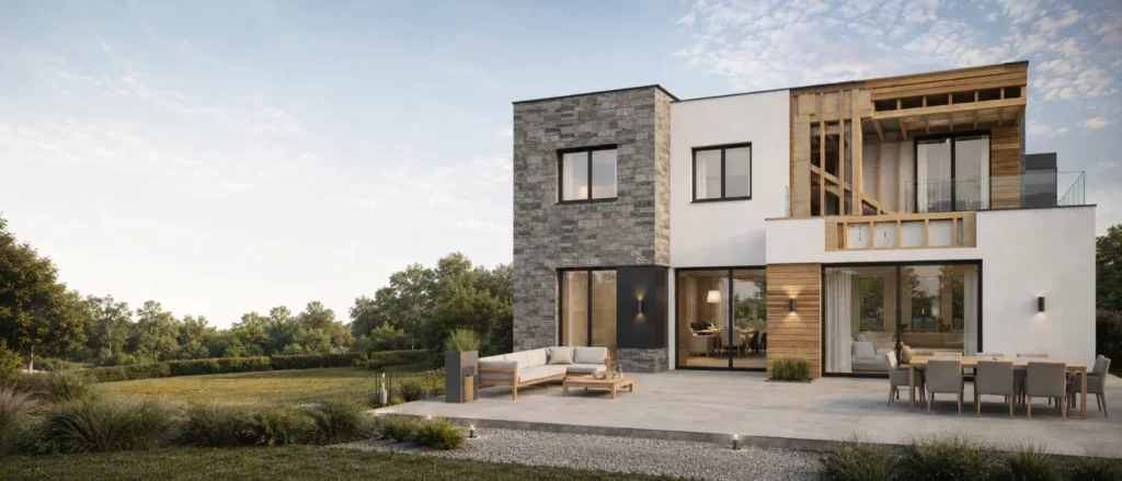 Vivienda unifamiliar con el nuevo sistema constructivo para viviendas unifamiliares - TYMFOR